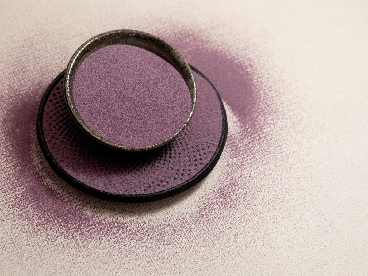 Heritage Reserve Philippine ube powder, fine natural purple Kinampay ube in a ceramic bowl