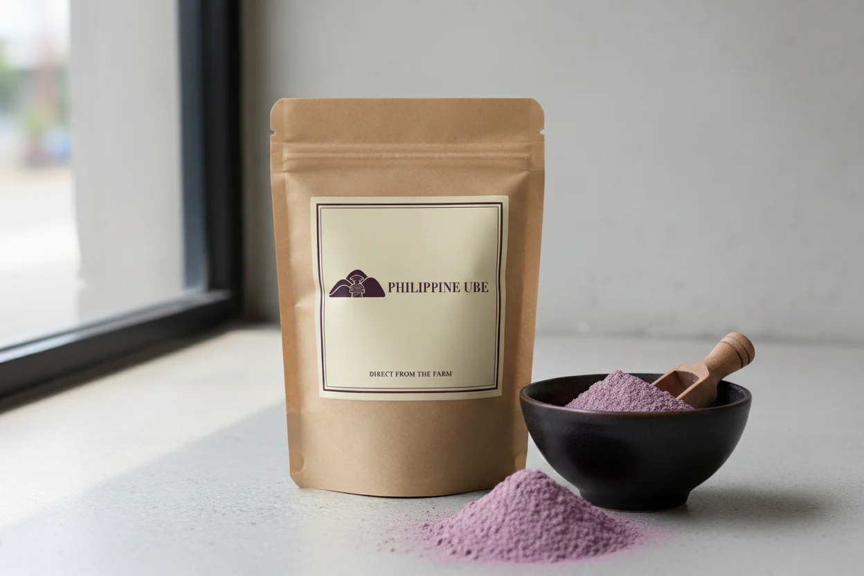 Ani grade Philippine ube powder, 100-120 mesh spray dried and certified Tatak Ube Blend